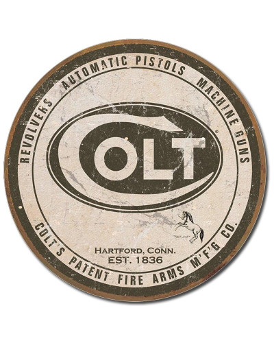 Fém tábla Colt - Round Logo 30 cm