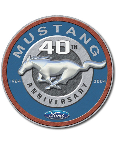 Fém tábla Ford Mustang 40th anniversary 30 cm