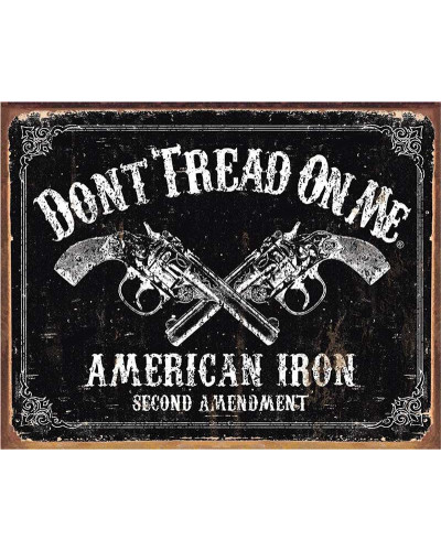 Fém tábla DTOM - American Iron 40 cm x 32 cm