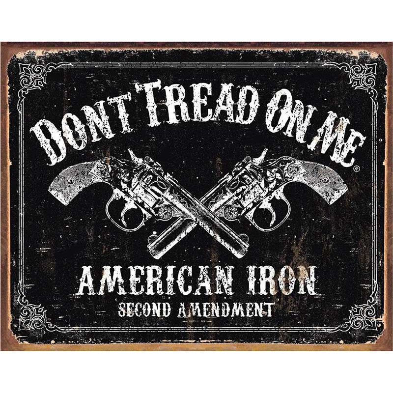 Fém tábla DTOM - American Iron 40 cm x 32 cm