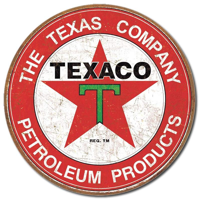 Fém tábla Texaco - The Texas Company 30 cm