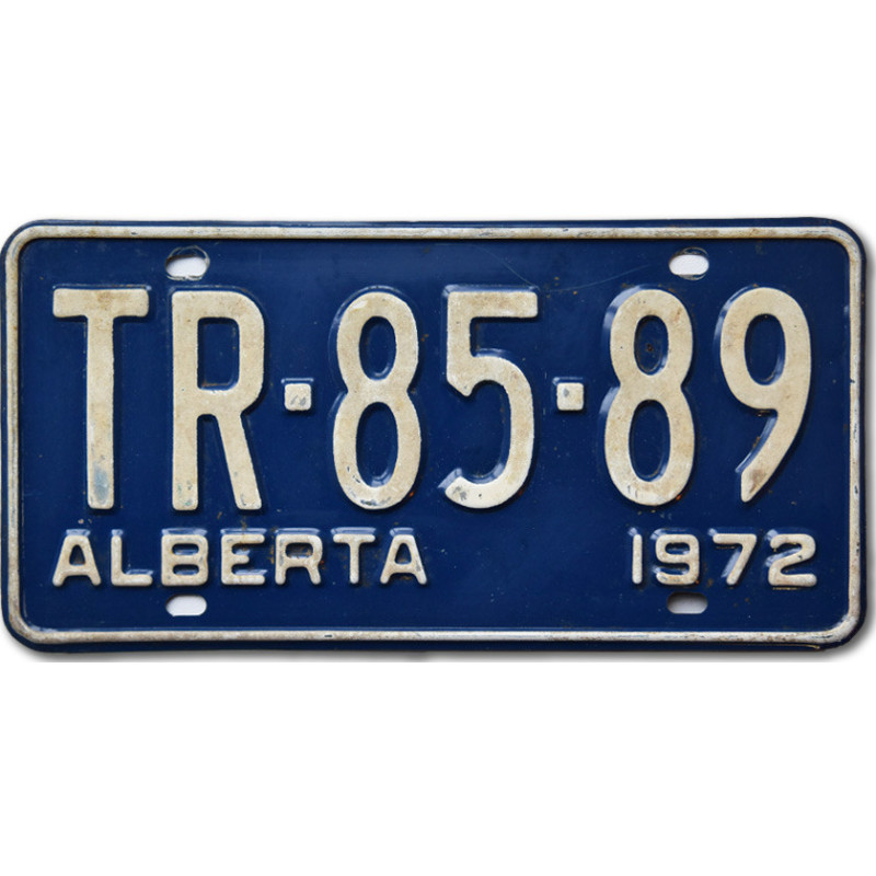 Kanadská SPZ Alberta 1972 Blue TR-85-89