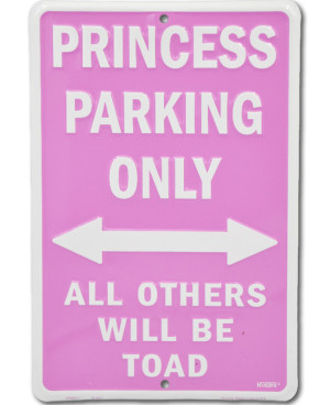 Plechová cedule Princess Parking 20cm x 30 cm
