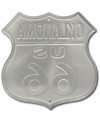 Fém tábla Route 66 Oklahoma Shield 30 cm x 30 cm