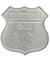 Fém tábla Route 66 Missouri Shield 30 cm x 30 cm