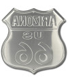 Fém tábla Route 66 Arizona Shield 30 cm x 30 cm