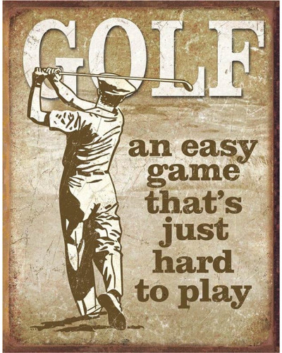 Fém tábla Golf - Easy Game 40 cm x 32 cm