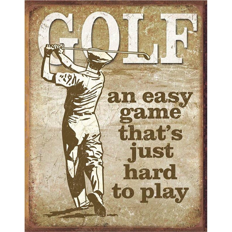Fém tábla Golf - Easy Game 40 cm x 32 cm