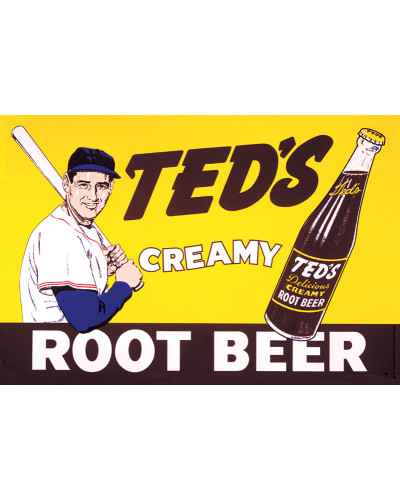 Fém tábla Teds Creamy Root Beer 40 cm x 32 cm