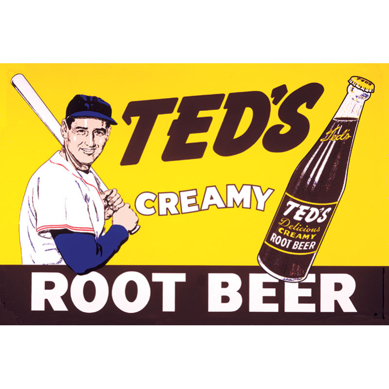 Fém tábla Teds Creamy Root Beer 40 cm x 32 cm