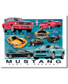 Plechová cedule Ford Mustang Chronology 32 cm x 40 cm