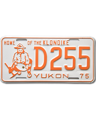 Kanadai rendszám Yukon 1975 The Klondike D255