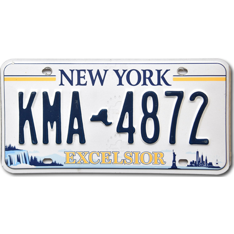 Amerikai rendszám New York Excelsior KMA 4872