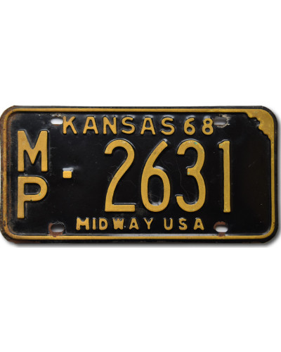 Amerikai rendszám Kansas 1968 Midway MP 2631