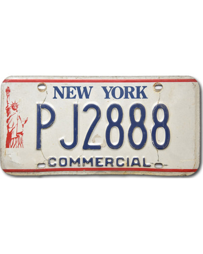 Amerikai rendszám New York Liberty Commercial PJ2888