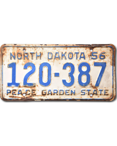 Amerikai rendszám North Dakota 1956 Peace Garden 120-387