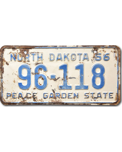 Amerikai rendszám North Dakota 1956 Peace Garden 96-118