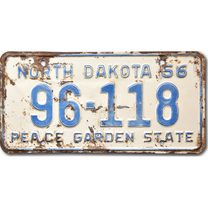 Amerikai rendszám North Dakota 1956 Peace Garden 96-118