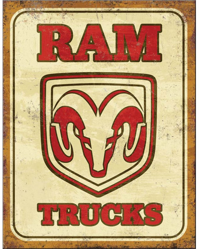 Fém tábla Dodge RAM Truck 32 cm x 40 cm