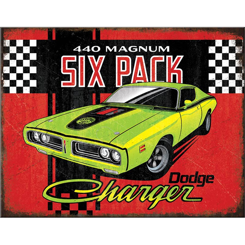 Fém tábla Dodge Six Pack 32 cm x 40 cm