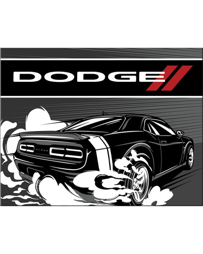 Fém tábla Dodge Black Speed 32 cm x 40 cm