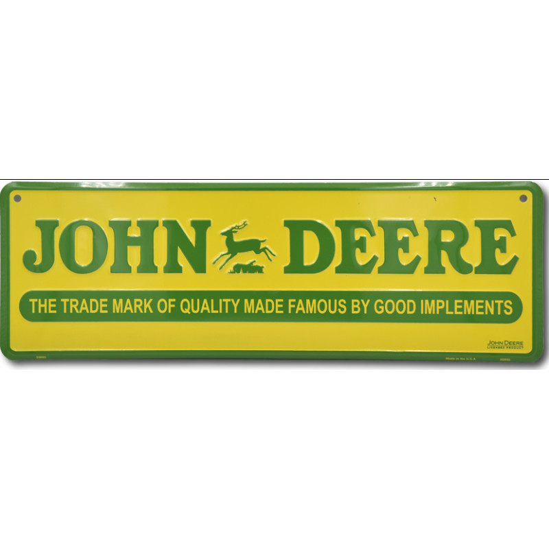 Fém tábla John Deere sign 46 cm x 15 cm