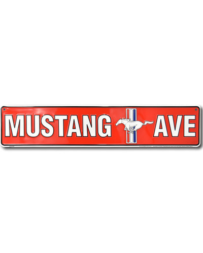 Fém tábla Ford Mustang Avenue 60 cm x 13 cm