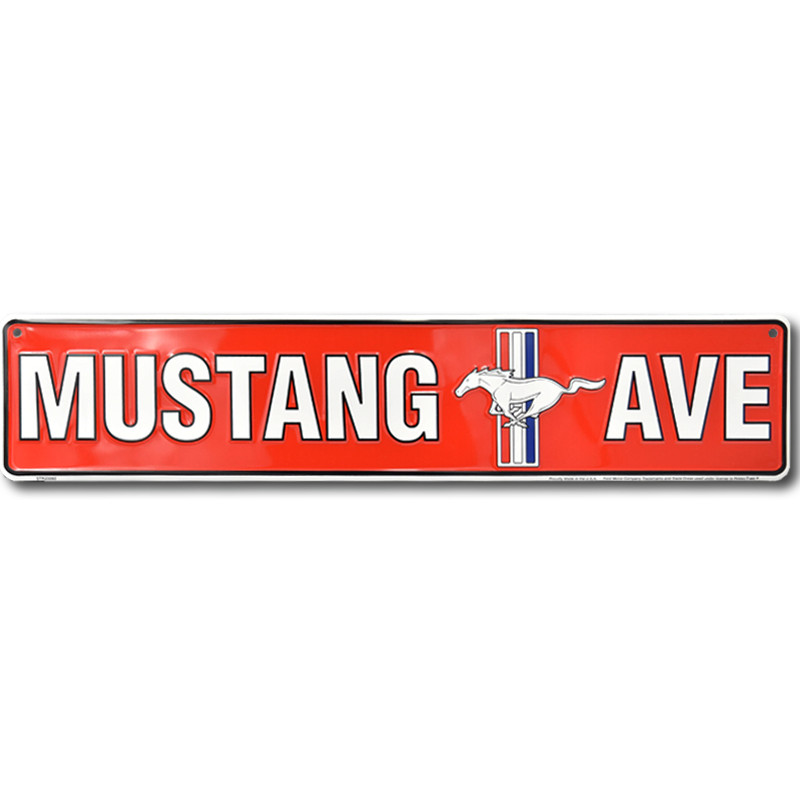 Fém tábla Ford Mustang Avenue 60 cm x 13 cm