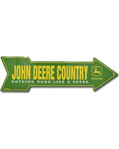 Fém tábla John Deere Country arrow 15 cm x 50 cm
