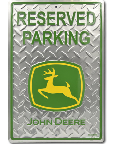 Fém tábla John Deere Reserved 45 cm x 30 cm