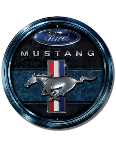 Fém tábla Ford Mustang Blue 30 cm