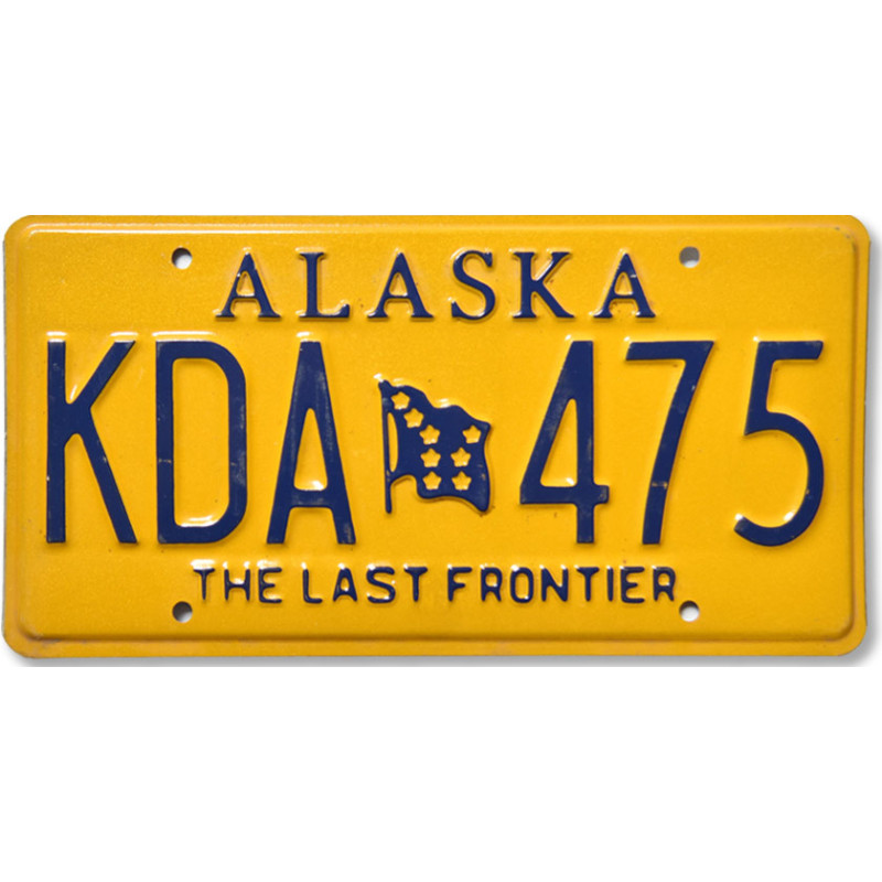 Amerikai rendszám Alaska Last Frontier KDA 475
