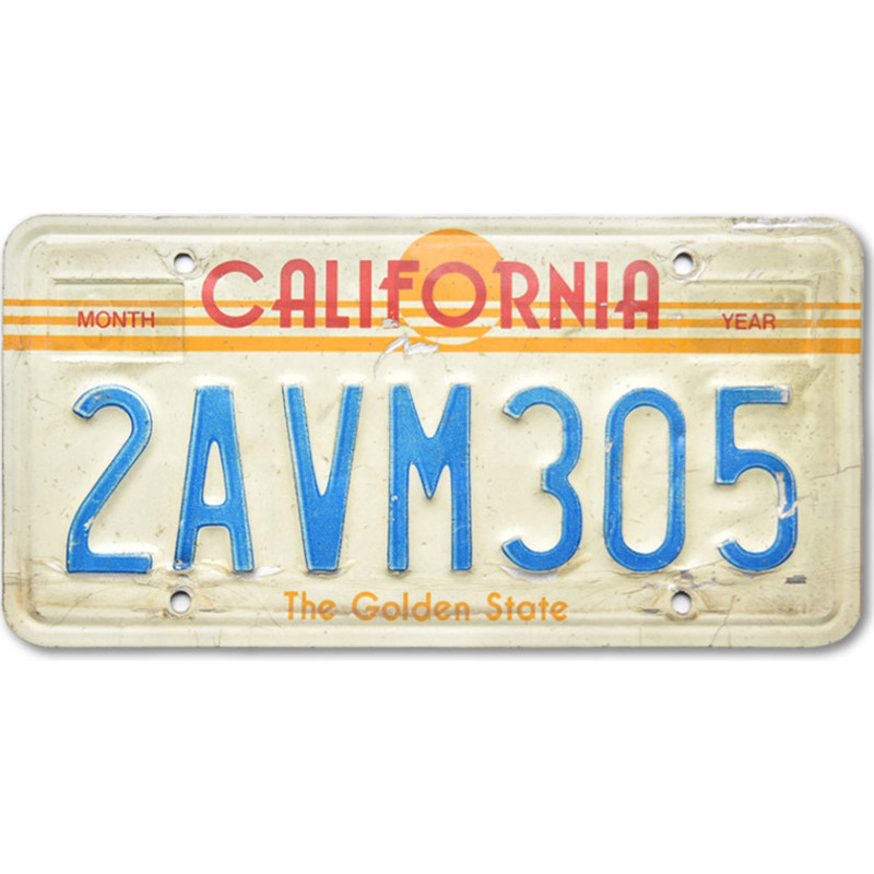 Amerikai rendszám California Sun 2AVM305