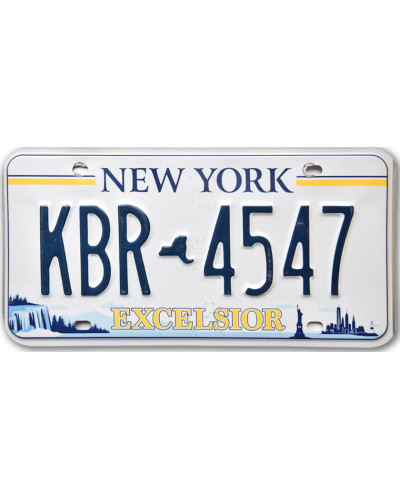 Amerikai rendszám New York Excelsior KBR 4547