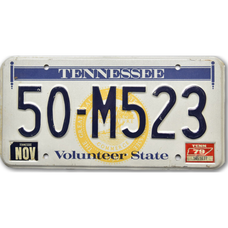Amerikai rendszám Tennessee Volunteer State 50-M523