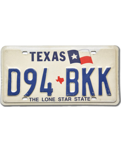 Amerikai rendszám Texas Flag The Lone Star D94-BKK