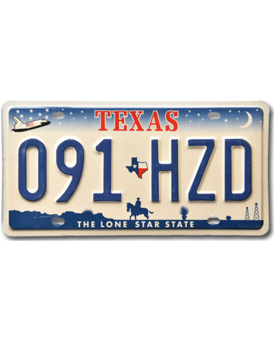 Amerikai rendszám Texas Horse 091-HZD