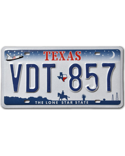 Amerikai rendszám Texas Horse VDT-857