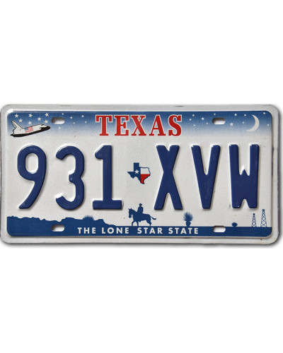 Amerikai rendszám Texas Horse 931-XVW
