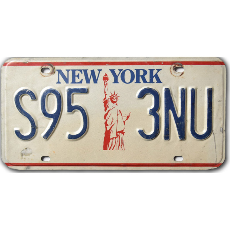 Amerikai rendszám New York Liberty S95 3NU