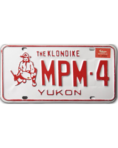 Kanadai rendszám Yukon 1985 The Klondike MPM-4