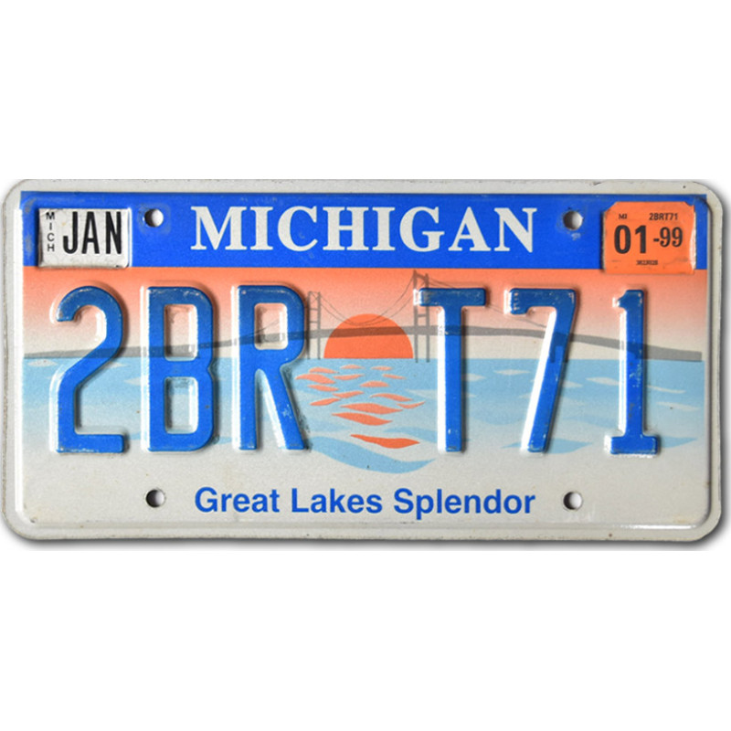 Amerikai rendszám Michigan Splendor 2BR T71