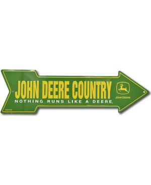 Plechová cedule John Deere Country arrow 15 cm x 50 cm