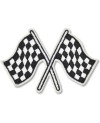 Moto nášivka checkers flags 7 cm x 5 cm