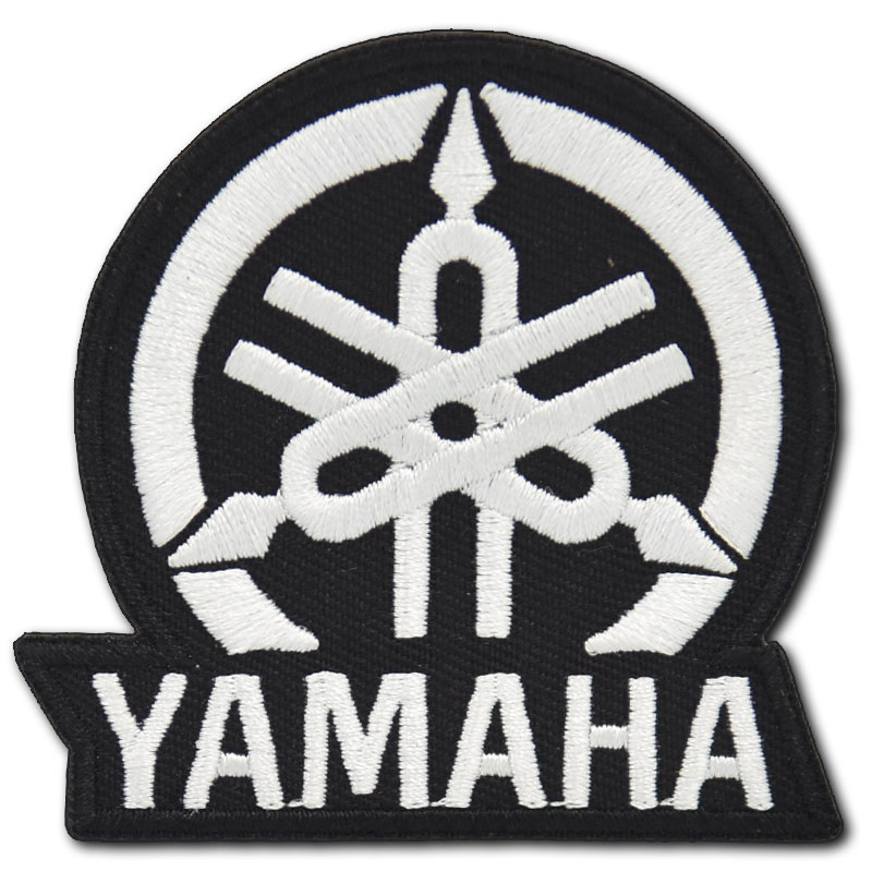 Motoros folt Yamaha logo white 7 cm x 7 cm