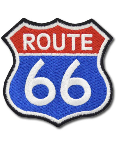 Motoros folt Route 66 color 7 cm x 7 cm