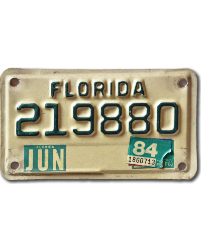 Motoros amerikai rendszám Florida 219880