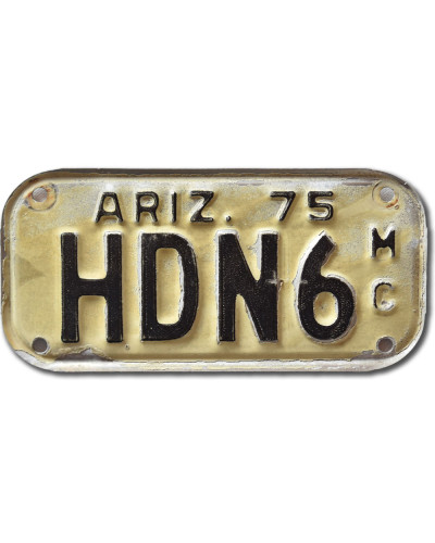 Motoros amerikai rendszám Arizona 1975 HDN6 MC