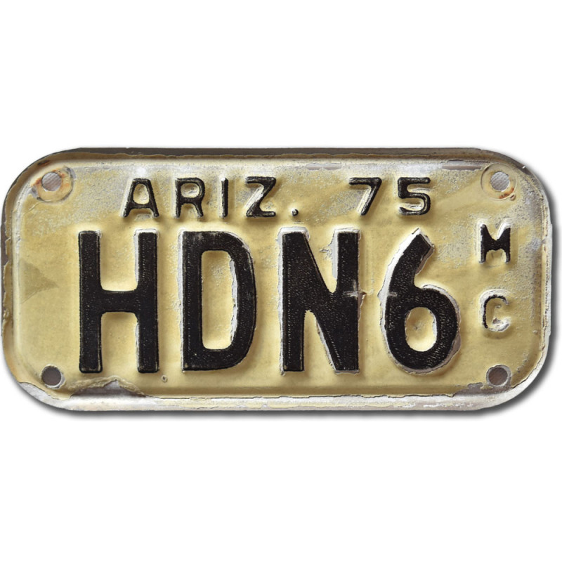 Motoros amerikai rendszám Arizona 1975 HDN6 MC