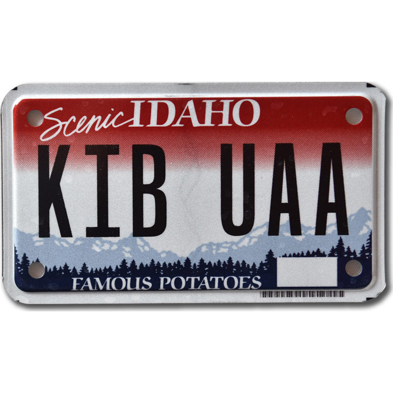 Motoros amerikai rendszám Idaho KIB UAA